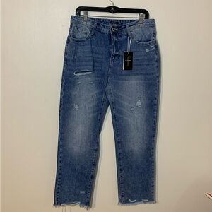 Classic Straight Leg Women's Jeans in Faded Blue